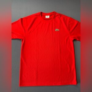 Lacoste Men's Red Short Sleeve Tee size 4 (M) New Condition!